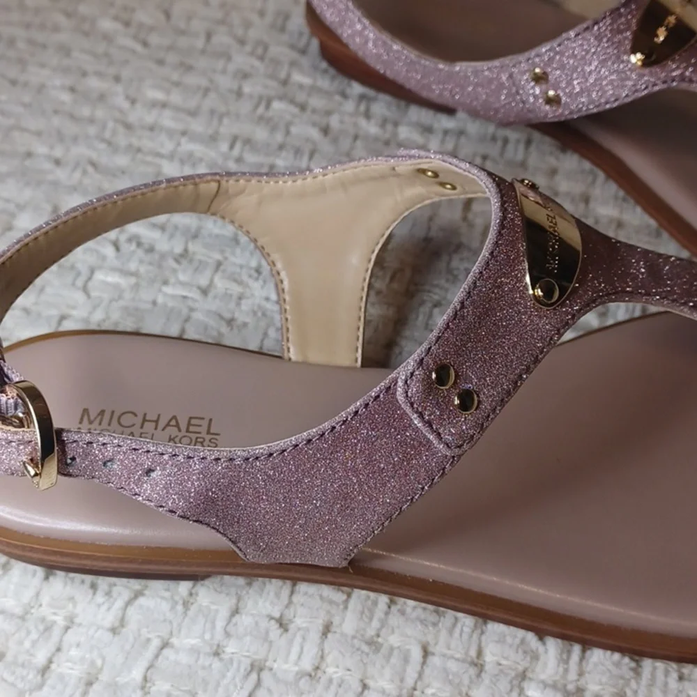 Michael Kors Glittery Pink Sandals